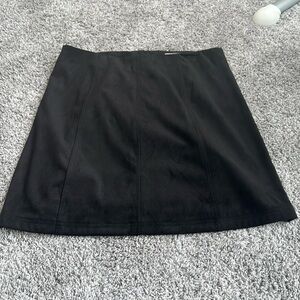 NWT Francesca’s Black Suede Pencil Skirt